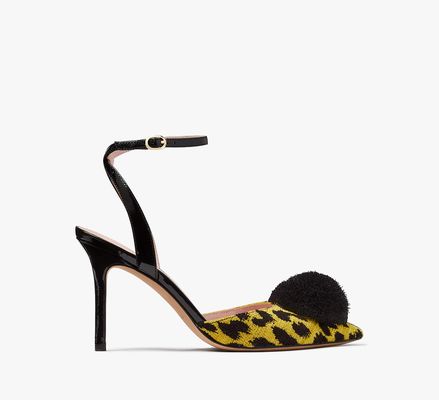 Kate Spade Amour Pom Leopard Pumps, Modern Leopard/ Chartreuse