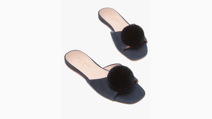 Kate Spade Amour Pom Slide, Blazer Blue