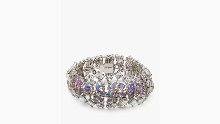 Kate Spade Beaming Bright Statement Bracelet, Clear/Silver