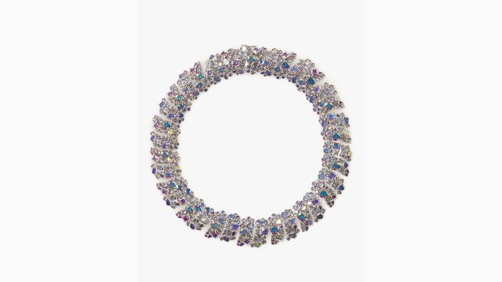 Kate Spade Beaming Bright Statement Collar, Clear/Silver