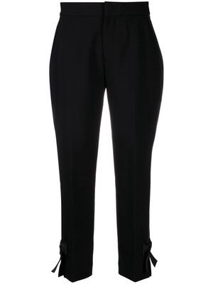 Kate Spade bow-detail cropped trousers - Black