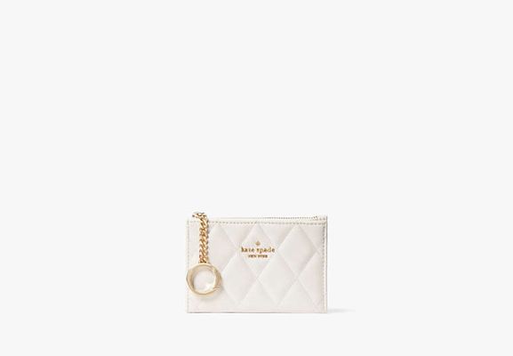 Kate Spade Carey Small Card Holder, Parchment