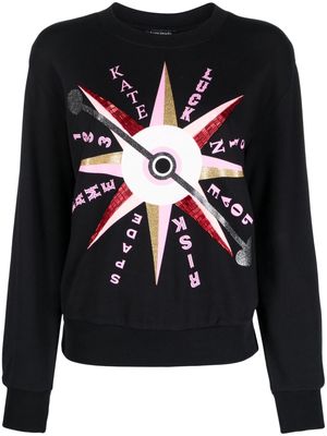 Kate Spade Carnival Spinner cotton sweatshirt - Black