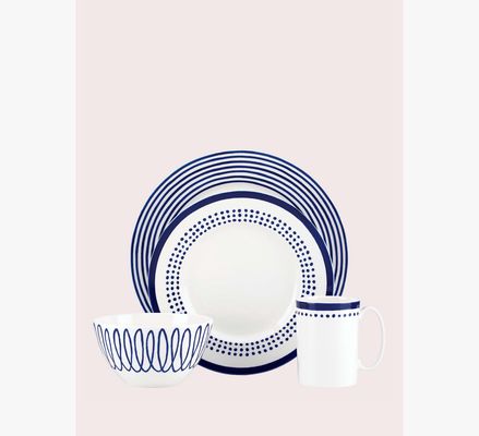 Kate Spade Charlotte Street East Four-Piece Place Setting, Navy