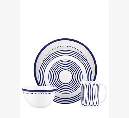 Kate Spade Charlotte Street Four-Piece Place Setting, Navy