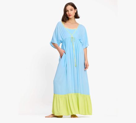 Kate Spade Colorblock Midi Cover Up Dress, Spring Water