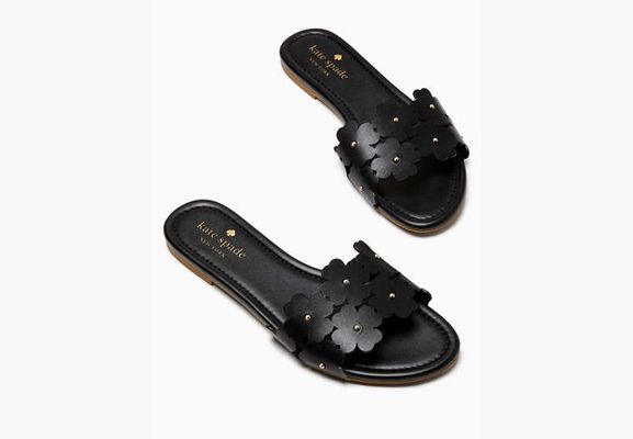 Kate Spade Daisy Field Sandals, Black