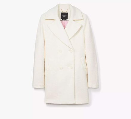 Kate Spade Double Breasted Wool Jacket, Cream
