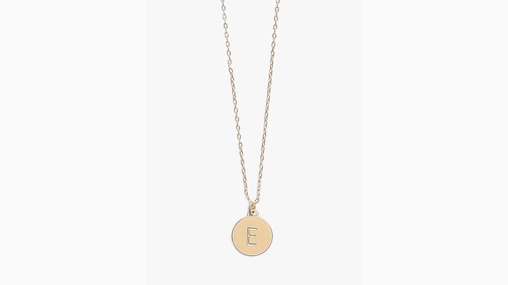 Kate Spade E Mini Pendant, Gold