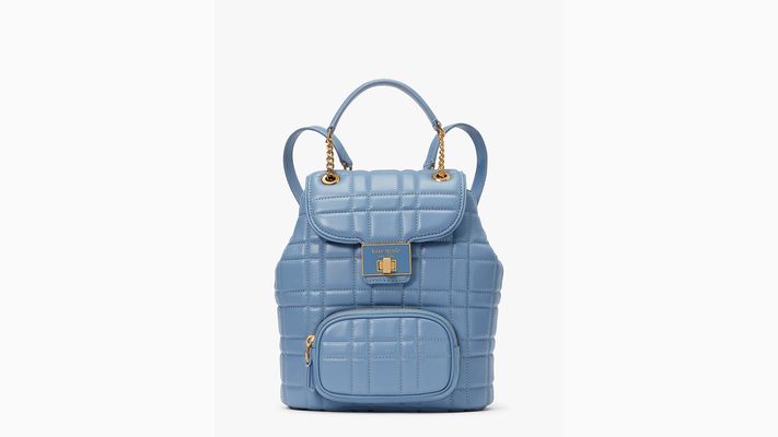 Kate Spade Evelyn Quilted Small Backpack, Manta Blue