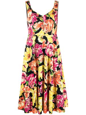 Kate Spade floral-print sleeveless dress - Black