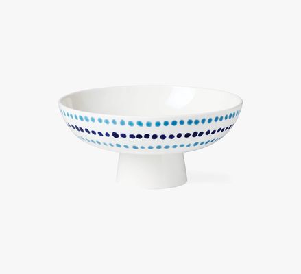 Kate Spade Floral Way Footed Serving Bowl, Parchment