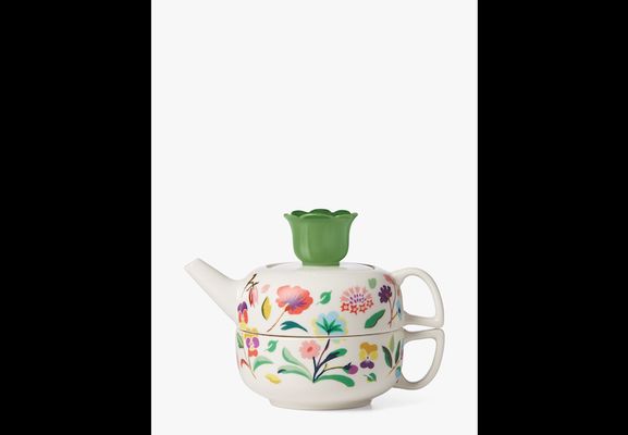 Kate Spade Garden Floral Tea For One Set, White