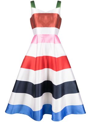 Kate Spade horizontal-stripe pattern dress - Neutrals