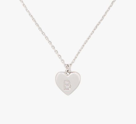 Kate Spade Initial Here B Pendant, Silver