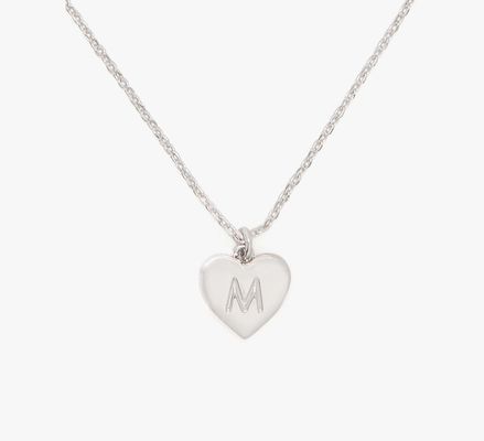 Kate Spade Initial Here M Pendant, Silver