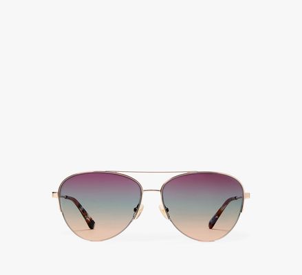 Kate Spade Janece Sunglasses, Light Gld