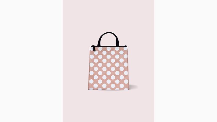 Kate Spade Jumbo Dot Lunch Bag, Pink