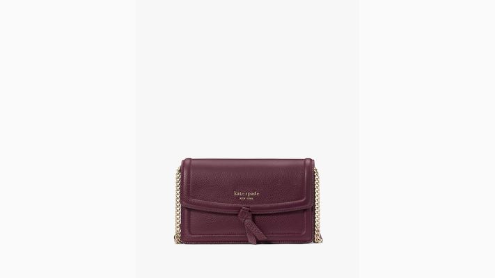 Kate Spade Knott Flap Crossbody, Deep Cherry