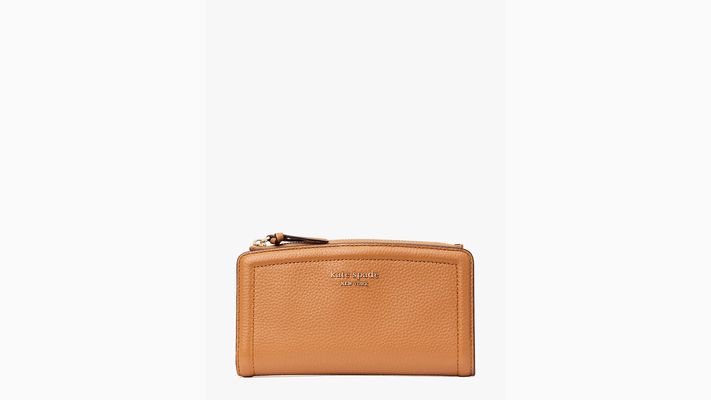 Kate Spade Knott Zip Slim Wallet, Bungalow