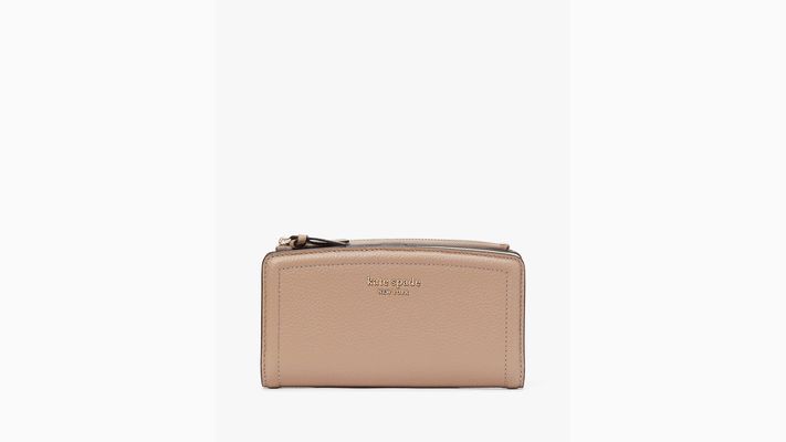 Kate Spade Knott Zip Slim Wallet, Kraft Paper