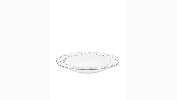 Kate Spade Larabee Road Platinum Bowl, White