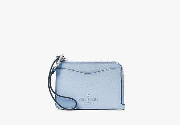 Kate Spade Leila Small Cardholder Wristlet, Muted Blue