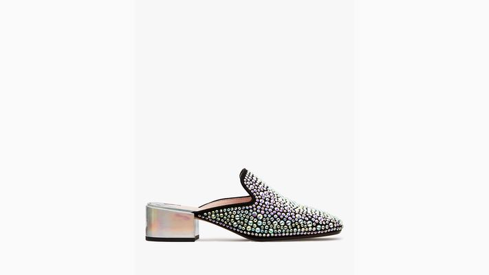 Kate Spade Life Of The Party Pavé Mules, Black