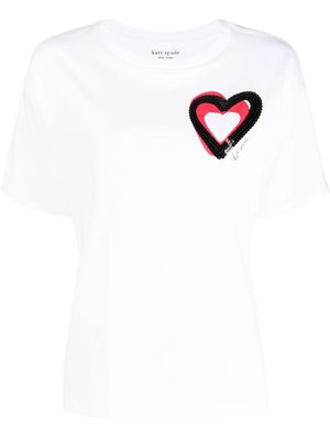 Kate Spade logo-print cotton T-shirt - White
