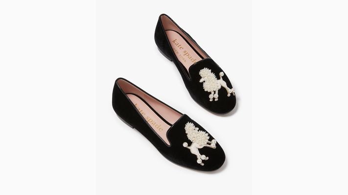 Kate Spade Lounge Poodle Loafers, Black