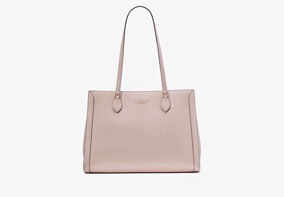 Kate Spade Madison Saffiano East West Leather Laptop Tote, Conch Pink