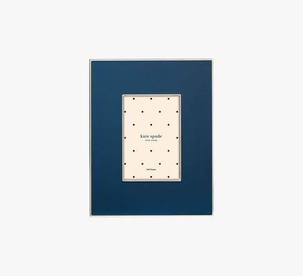 Kate Spade Make It Pop 4X6 Picture Frame, Navy