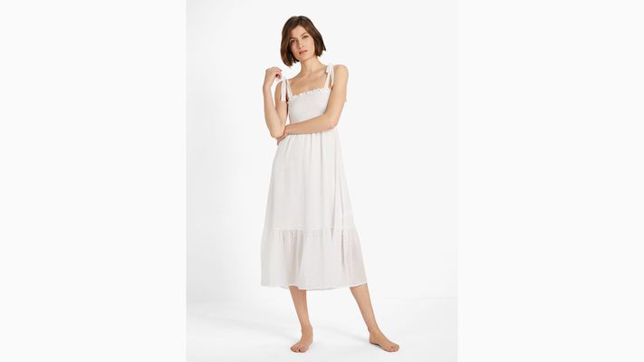 Kate Spade Midi Chemise, Off White Dot