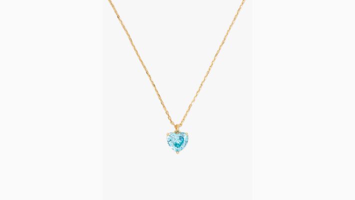 Kate Spade My Love March Heart Pendant, Aquamarine