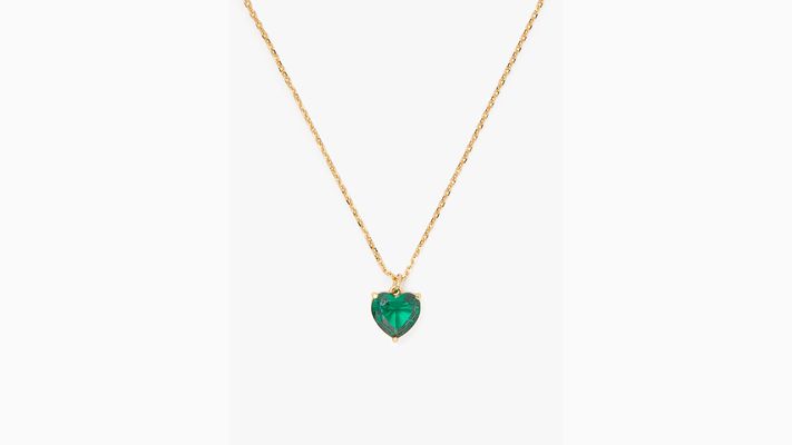 Kate Spade My Love May Heart Pendant, Emerald