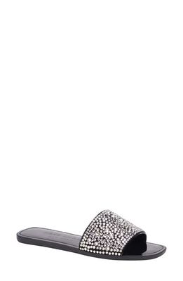 kate spade new york all that glitters slide sandal in Black/Clear