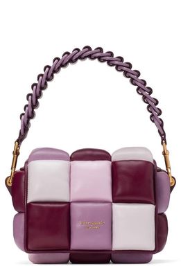 kate spade new york boxxy smooth leather large crossbody bag in Purple Agate Multi