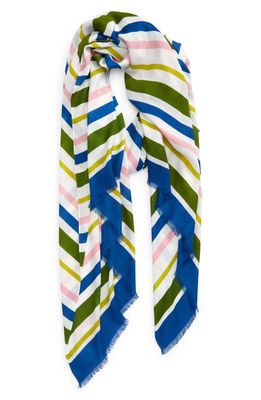 kate spade new york breezy stripe oblong scarf in Multi