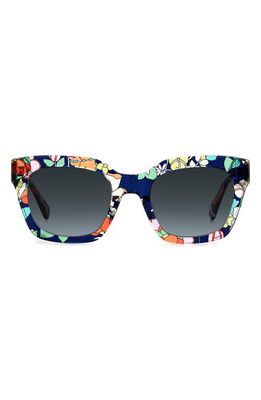 kate spade new york camryns 50mm gradient polarized square sunglasses in Blue