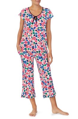 kate spade new york crop pajamas in Multi Floral