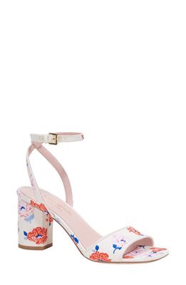 kate spade new york delphine ankle strap sandal in Cream Dotty Floral