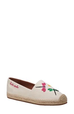 kate spade new york dragonfly espadrille in Parchment Multi