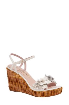 kate spade new york fiori wedge sandal in Parchment.