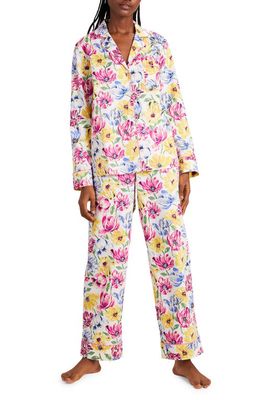 kate spade new york floral print cotton pajamas in Tulip Bouquet
