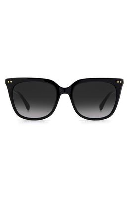 kate spade new york giana 54mm gradient cat eye sunglasses in Black Gold /Grey