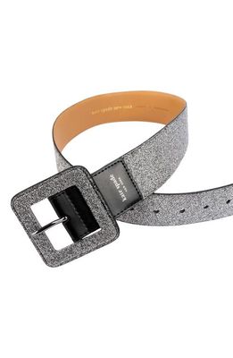 kate spade new york glitter belt in Gunmetal