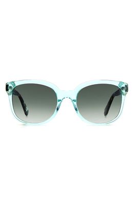 kate spade new york gweniths 53mm gradient square sunglasses in Teal /Green Shaded