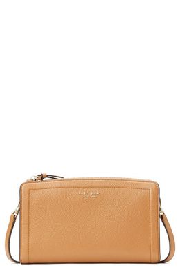 kate spade new york knott small leather crossbody bag in Bungalow