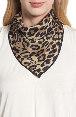 kate spade new york leopard silk bandana