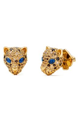 kate spade new york leopard stud earrings in Neutral Multi